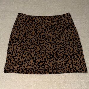 Forever 21 Leopard Print Mini Skirt
